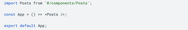 The Posts component